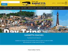 Tablet Screenshot of garnettscoaches.com